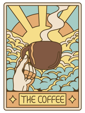 The Coffee Tarot Card