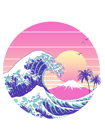 The Great Dream Wave Front and Back Print