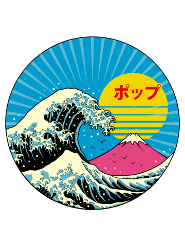 The Great Pop Wave Front Print