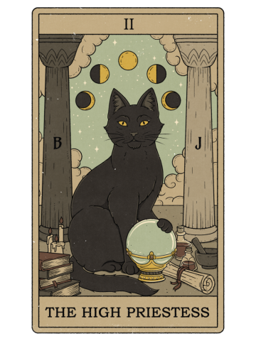 The High Priestess - Cats Tarot