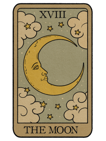 The Moon - Tarot Card