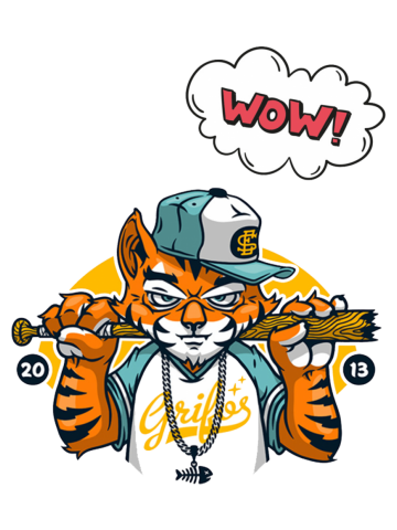 The cat wow