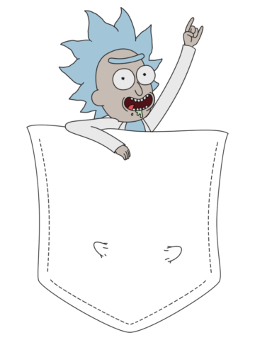 Tiny Rick Pocket buddy! 