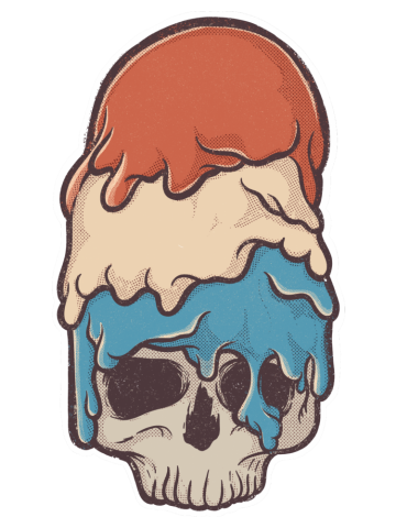 Trendy Skull Graphic Tee for Summer