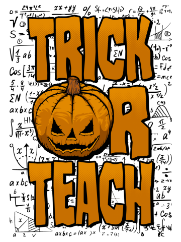 Trick Or Teach Math Teacher Halloween Pumpkin Equations