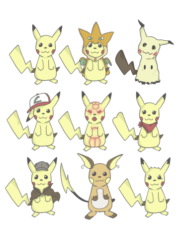 Types of Pikachu