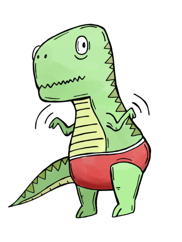 Tyrannosaurus Rex in a Speedo