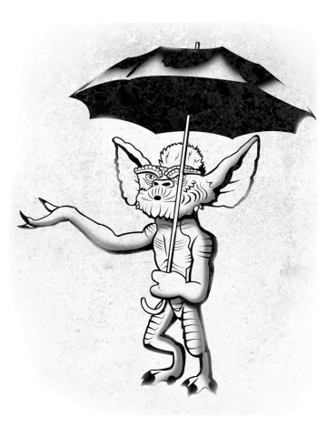 Umbrella Monster (Banksy)