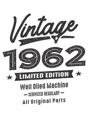 Vintage Born in 1962 - 60th Birthday Retro Classic