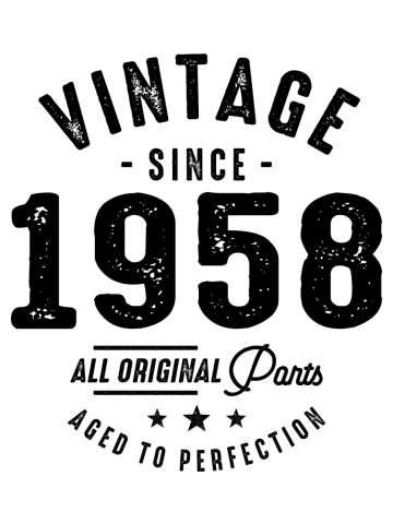 Vintage Since 1958 - 64th Birthday Retro Classic