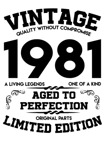 Vintage quality without compromise 1981 aged to perfection original parts limited edition