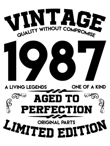 Vintage, quality ,without ,compromise, 1987 ,aged to perfection, original parts, limited edition