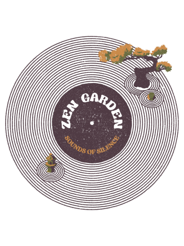Vinyl Japanese Zen Garden Musical Notes Sounds of Silence