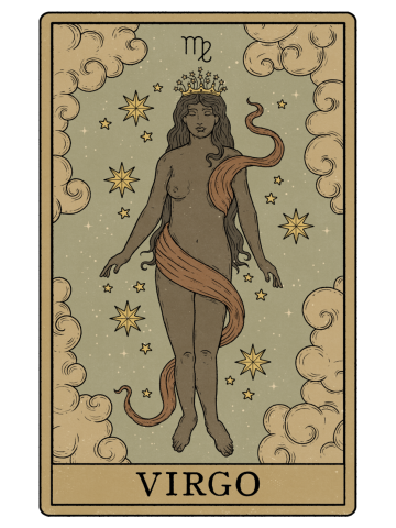 Virgo Tarot Card