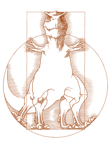 Vitruvian T-Rex