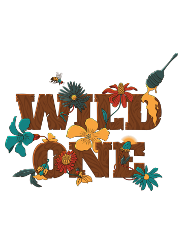 WILD ONE (white background)