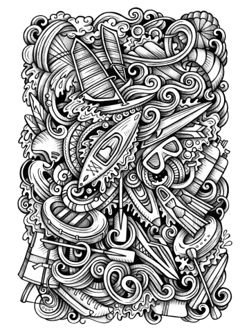 Water Sports Doodle