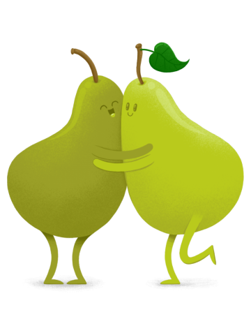 We're a beautiful pear