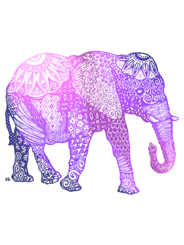 Zentangle Elephant