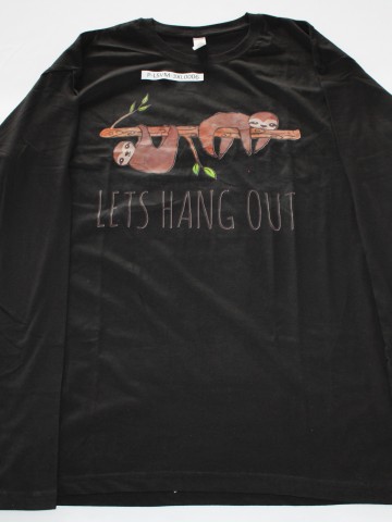 Tricou maneca lunga imprimat barbati, 3XL