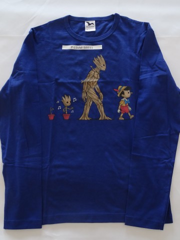 Tricou maneca lunga imprimat barbati, S
