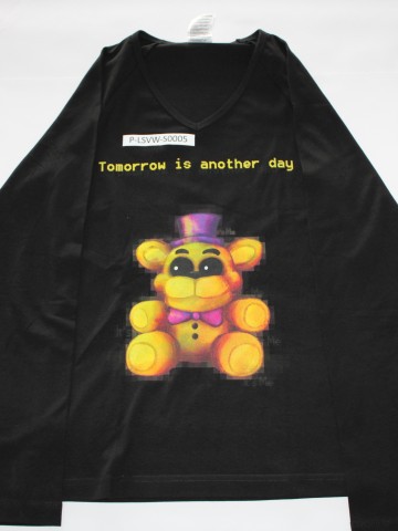 Tricou maneca lunga imprimat dama, S