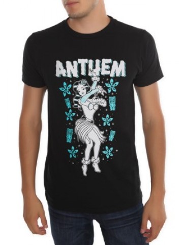 Tricou Anthem | Detaliu imprimeu [type: mockup-Tricou clasic;]