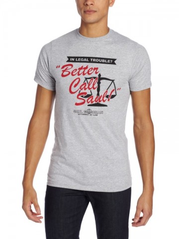 Tricou  Better call Saul BrBa | Detaliu imprimeu [type: mockup-Tricou clasic baieti-gri;]