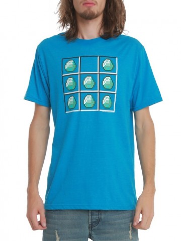 Tricou Diamond Crafting  Minecraft | Imprimat pe tricou [type: mockup-Tricou clasic baieti-turcoaz; ]