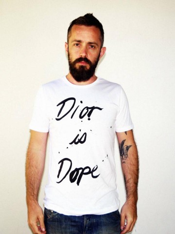 Tricou Dior is Dope | Imprimat pe tricou [type: mockup-Tricou clasic baieti-alb; ]