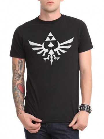 Tricou Legend of Zelda Logo | Imprimat pe tricou [type: mockup-Tricou clasic baieti-negru; ]