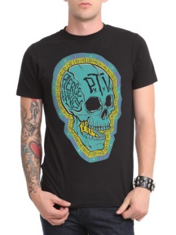 Tricou Pierce the Veil Skull | Detaliu imprimeu [type: mockup-Tricou clasic;]