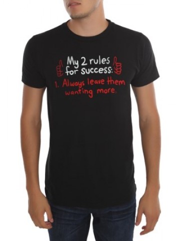 Tricou Two rules for success | Detaliu imprimeu [type: mockup-Tricou clasic;]